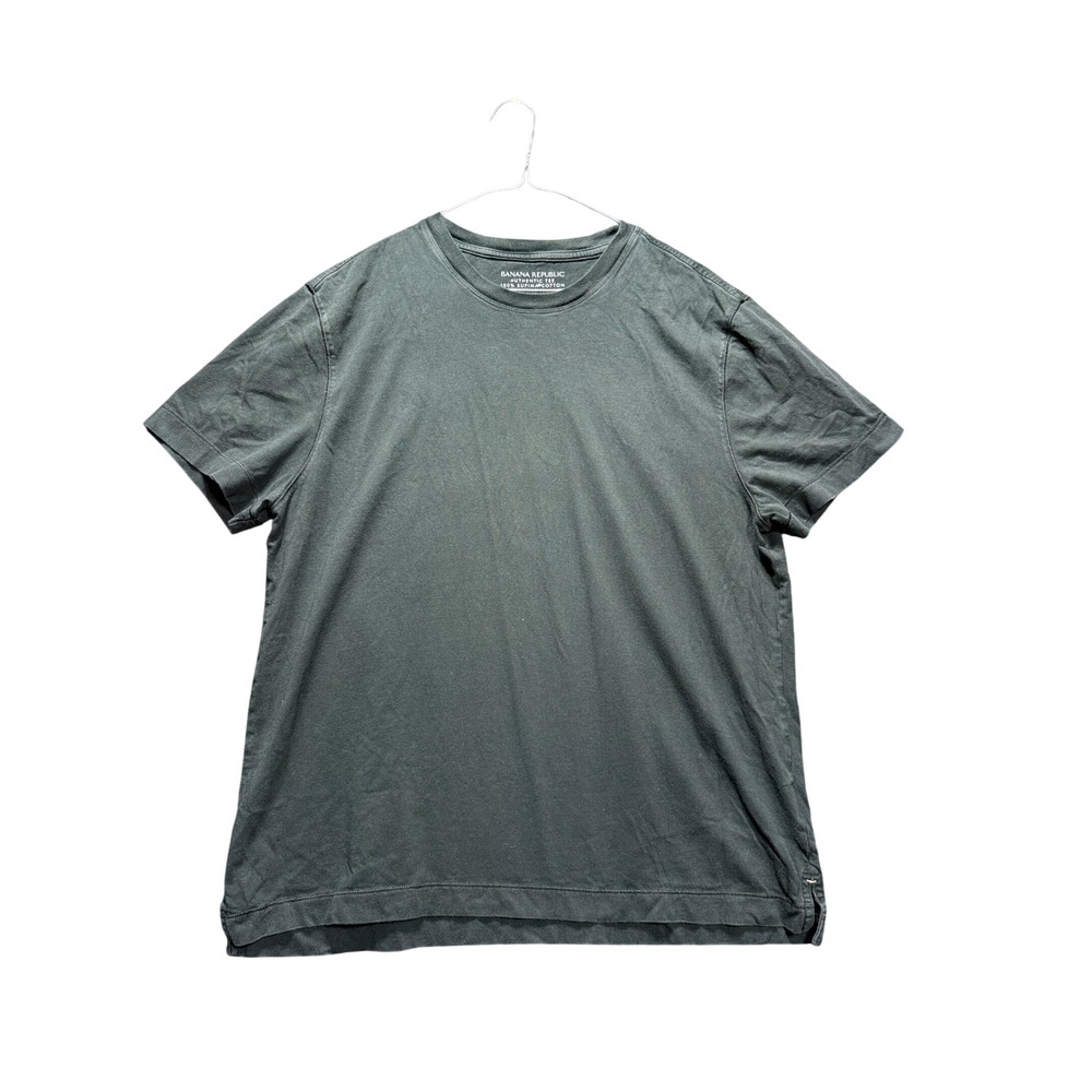 Banana Republic Authentic Tee Mens Large Black Supima Cotton Short Sleeve
